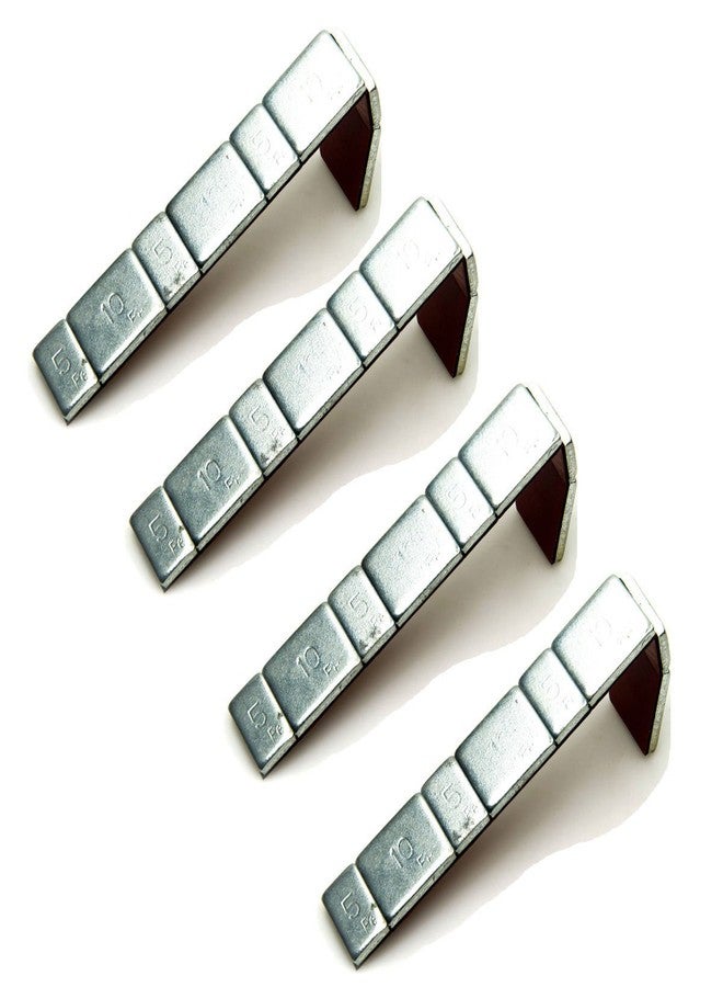 RCHUBAM 4Pcs 60g/PC Stick-on Adhesive Tape Wheel Weights for 1.9" 2.2" Wheels Fit 1/10 RC SCX10 90046 D90 TRX-4, (Silver) - Image 1